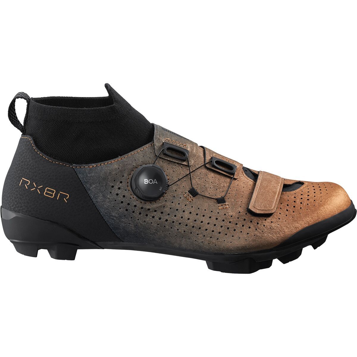 Shimano RX801 Rally Gravel Bike Shoe - Men's Metallic Orange, 43.0