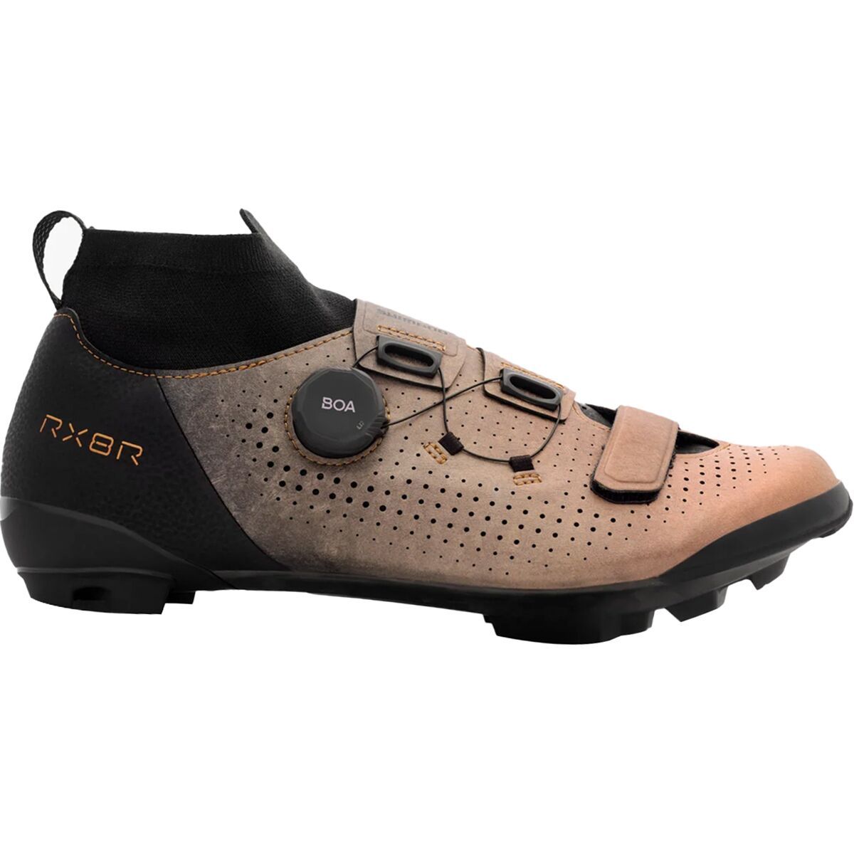 Image of Shimano RX801 Wide Mountain Bike Shoe - Men's Metallic Orange, 43.0
