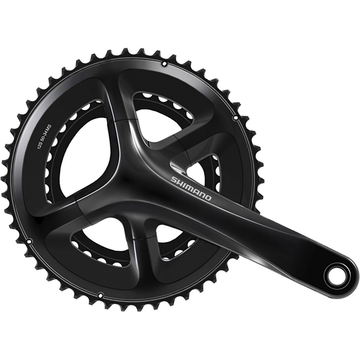 Image of Shimano 105 FC-RS520 12-Speed Crankset Black, 165mm, 50-34T