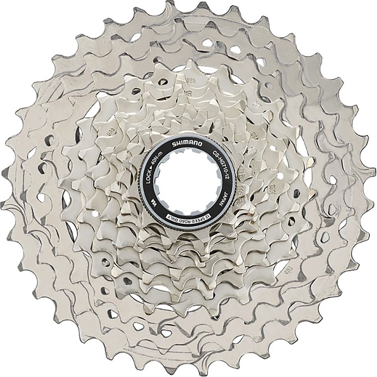 Image of Shimano 105 CS-HG710 12-Speed Cassette Silver, 11-36T, 12-Speed