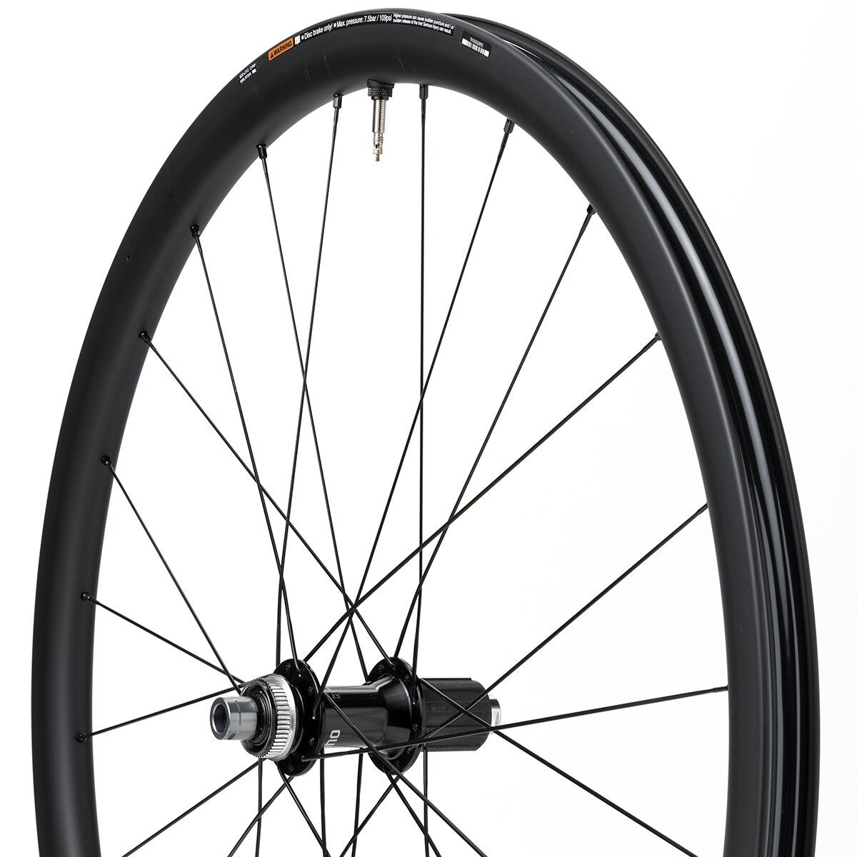 Image of Shimano 105 WH-RS710 C32 Carbon Road Wheel - Tubeless Black, Rear