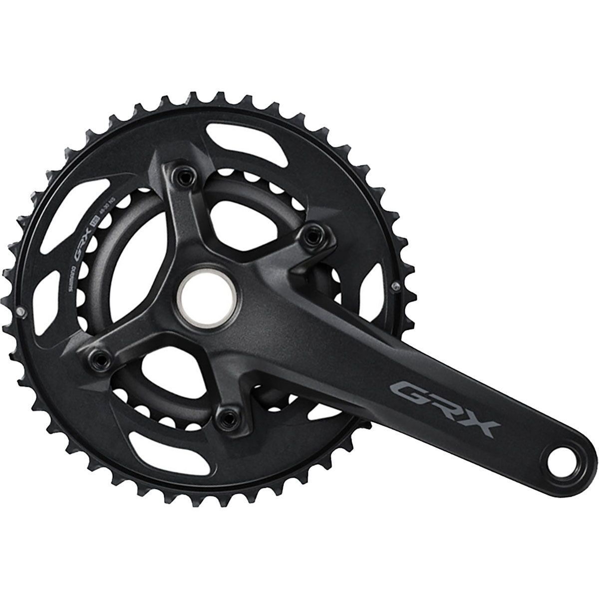 Image of Shimano GRX RX610 Crankset Black, 172.5MM, 46-30t