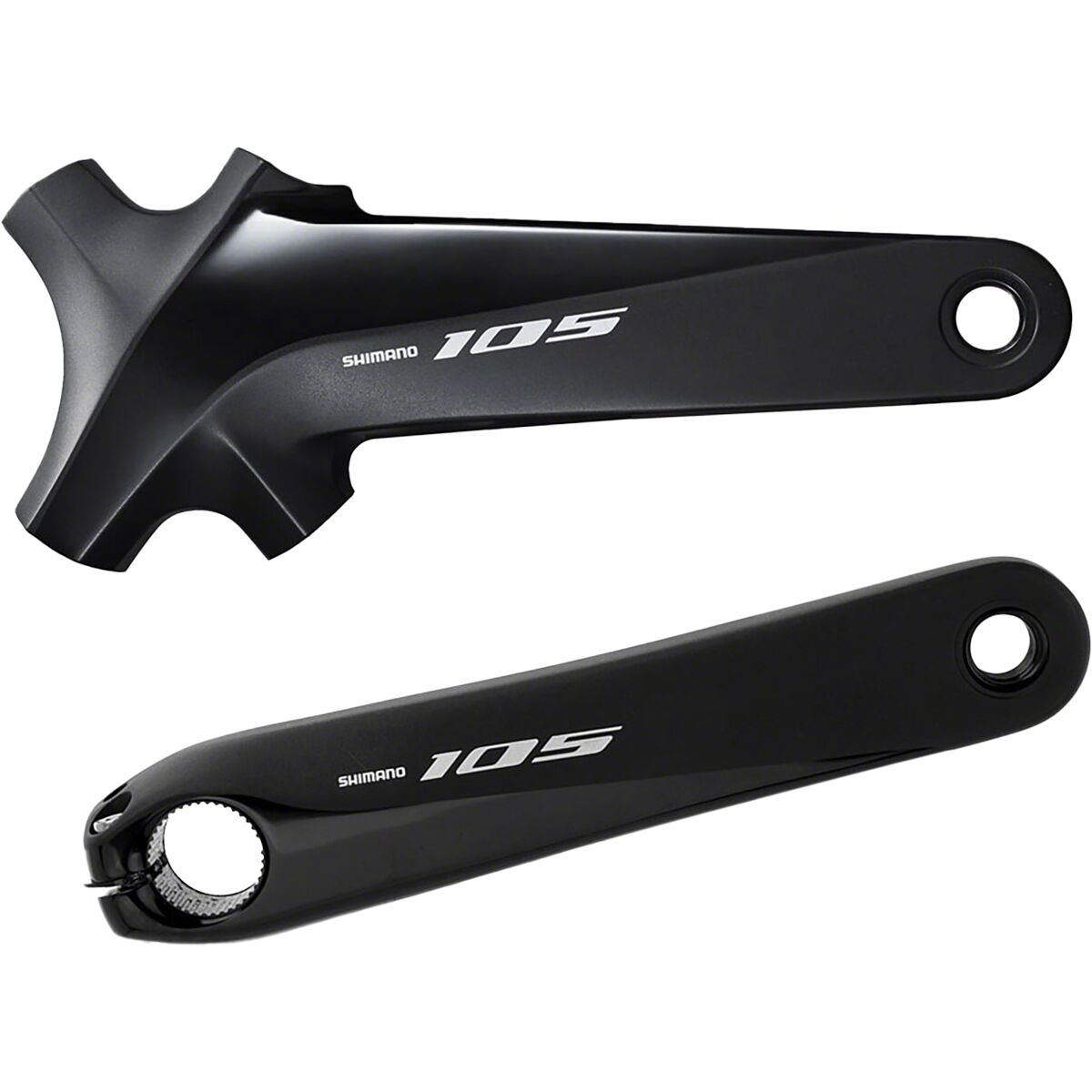 Image of Shimano 105 FC-R7000 Crankset - No Chainring Black, 170mm