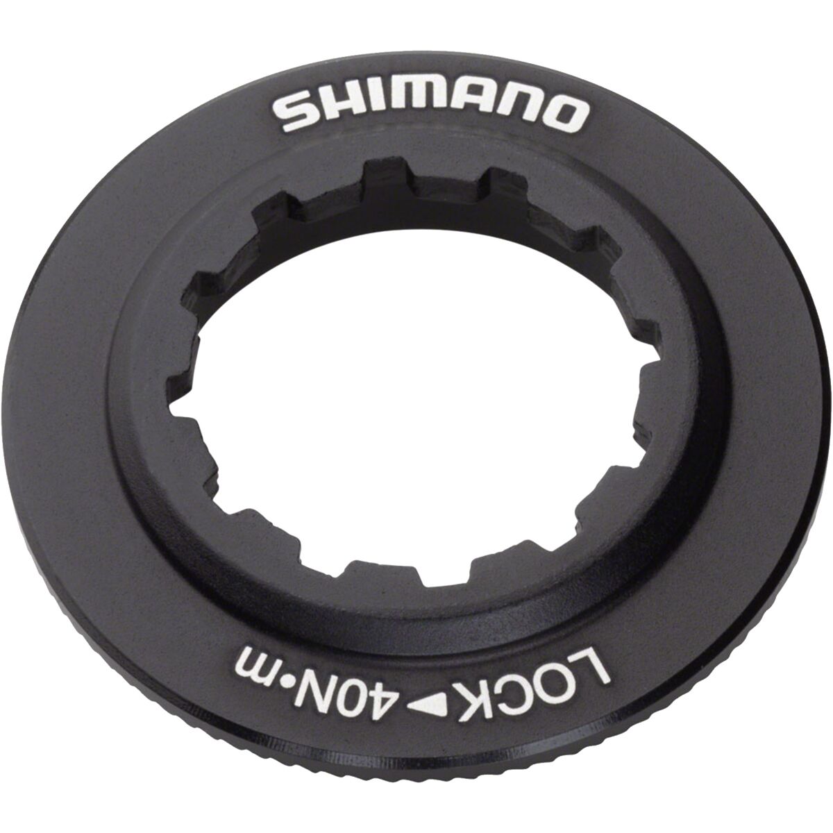 Image of Shimano XT SM-RT81 Centerlock Rotor Lockring Black, Internal spline