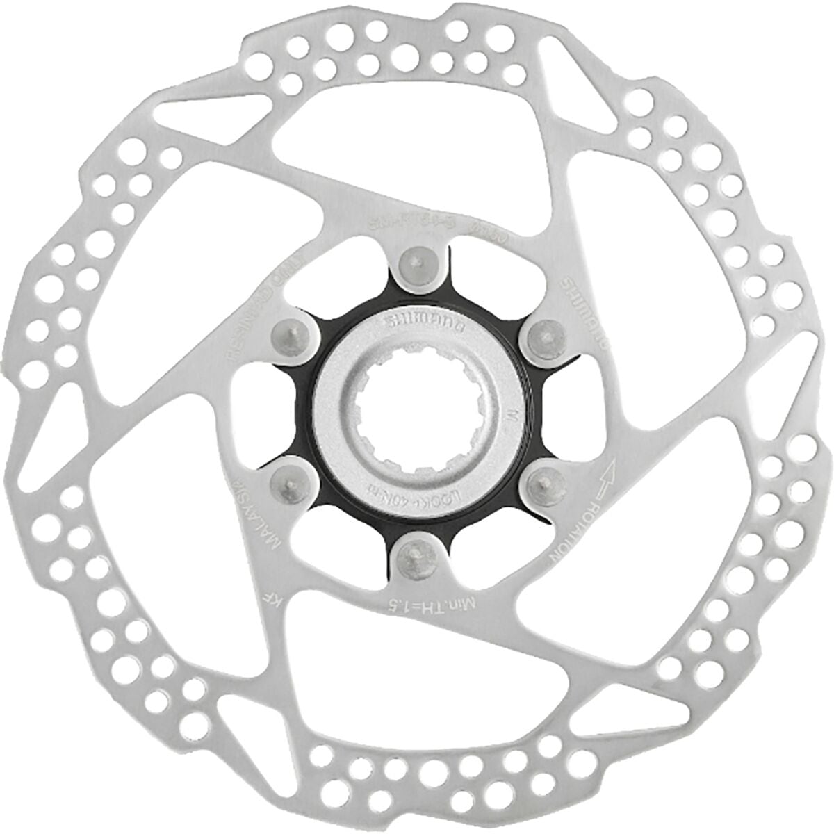 Image of Shimano SM-RT54-S Disc Brake Rotor - Centerlock Silver, 160mm