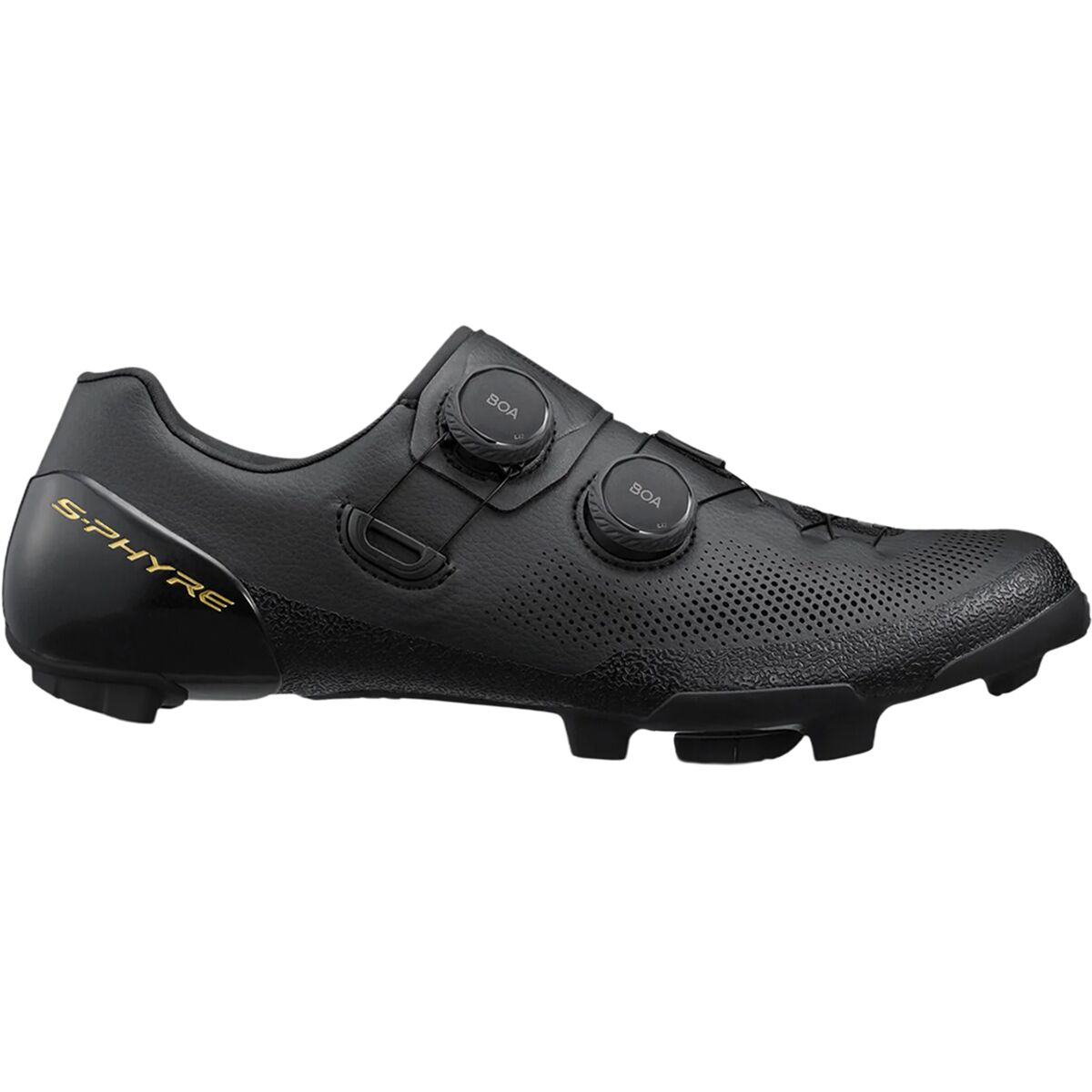Image of Shimano RX910 Wide S-PHYRE Gravel Bike Shoe - Men's Black, 44.0
