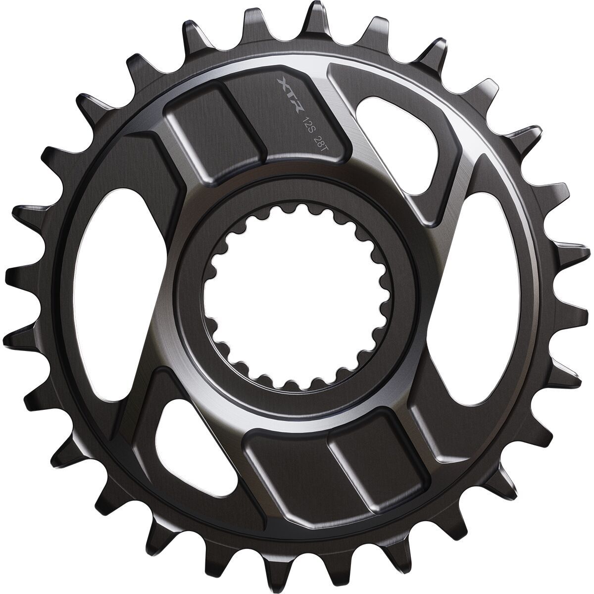Image of Shimano SM-CRM96 1x Chainring Black, 28t