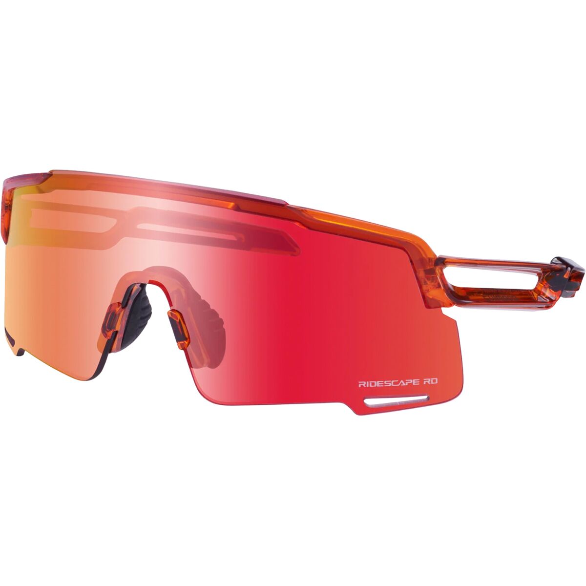 Image of Shimano Equinox RS Sunglasses Orange Sapphire/Ridescape Road, One Size