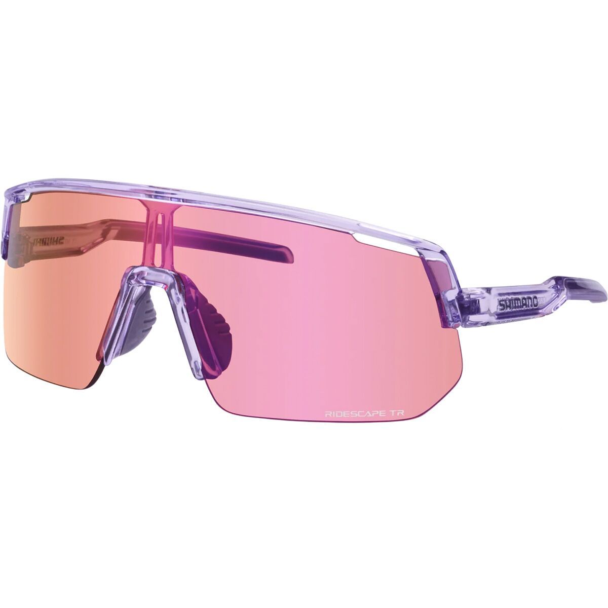 Image of Shimano Technium L RS Sunglasses Transparent Lilac/Ridescape Trail, One Size