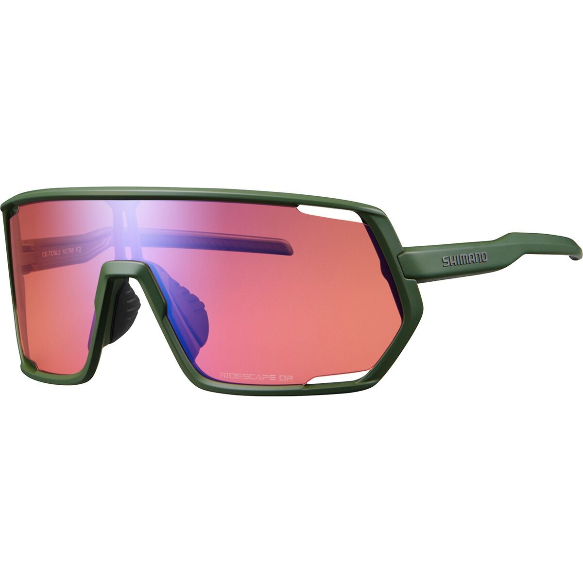 Image of Shimano Technium RS Sunglasses Off-Road Dark Olive, One Size