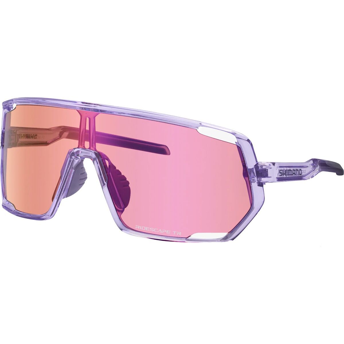 Image of Shimano Technium RS Sunglasses Transparent Lilac/Ridescape Trail, One Size