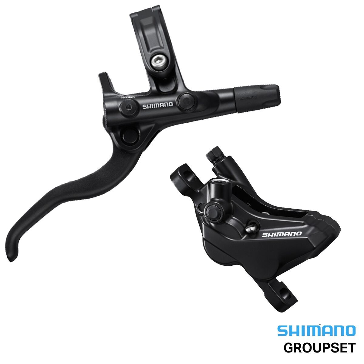 Image of Shimano Deore Bl-M4100/Br-Mt420 Disc Brake+Lever Hydraulic Resin Pad Gray, Front
