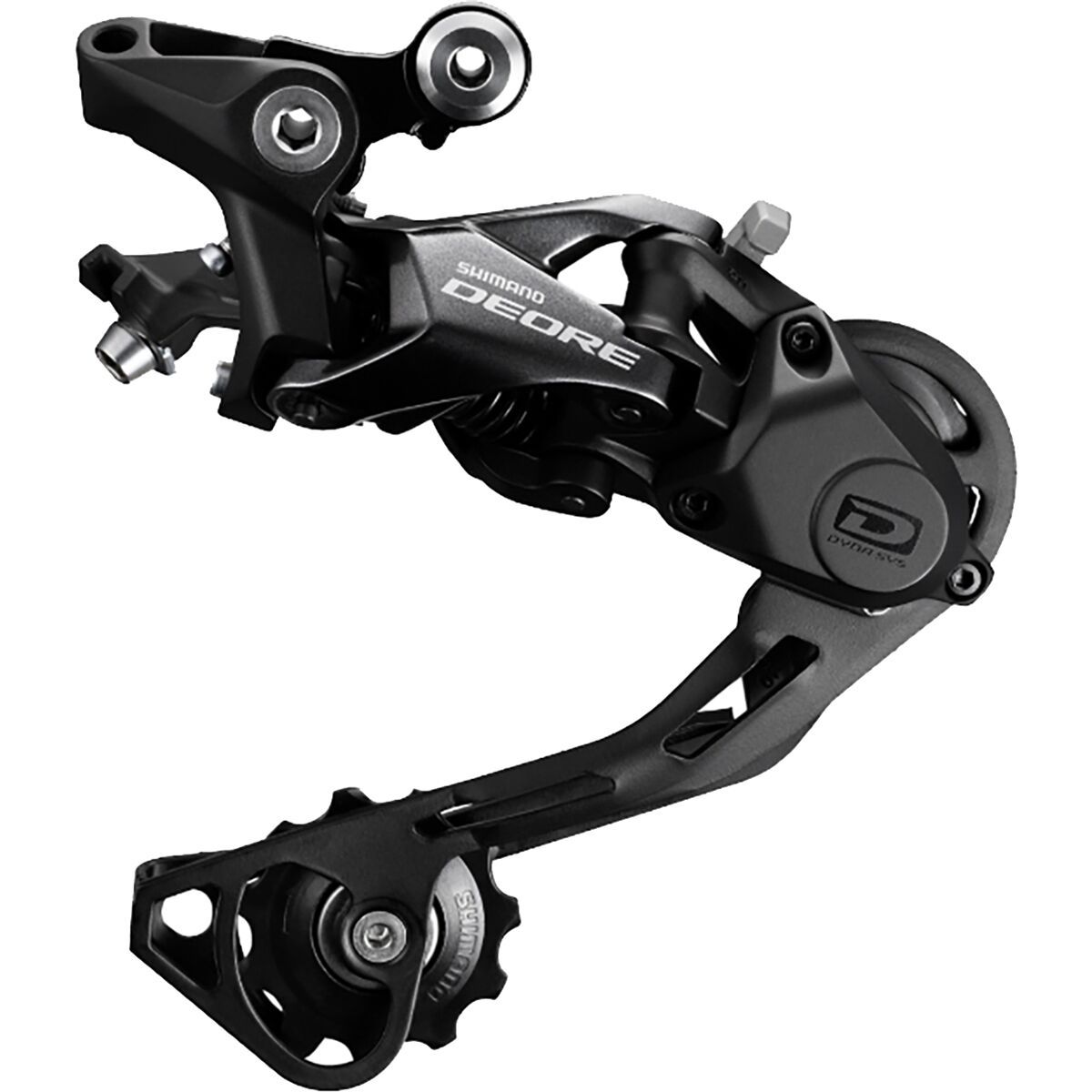 Image of Shimano Deore M6000-Gs 10-Speed Medium Cage Shadow+Rear Derailleur Black, One Size