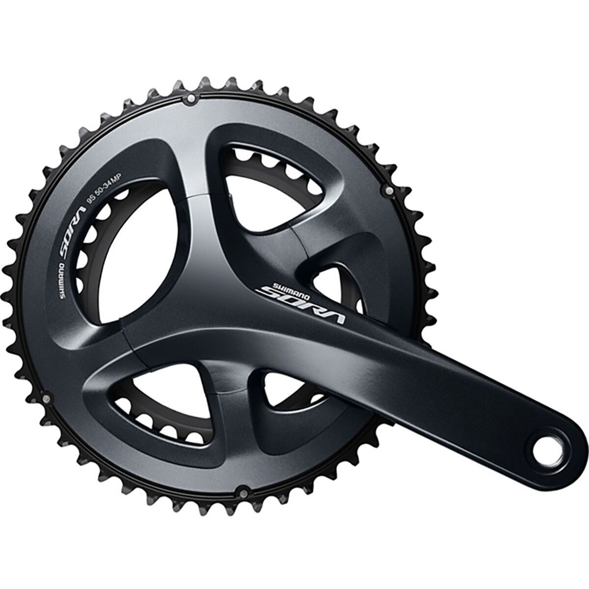 Image of Shimano Sora R3000 9-Speed 34/50T 175mm Crankset One Color, 175mm