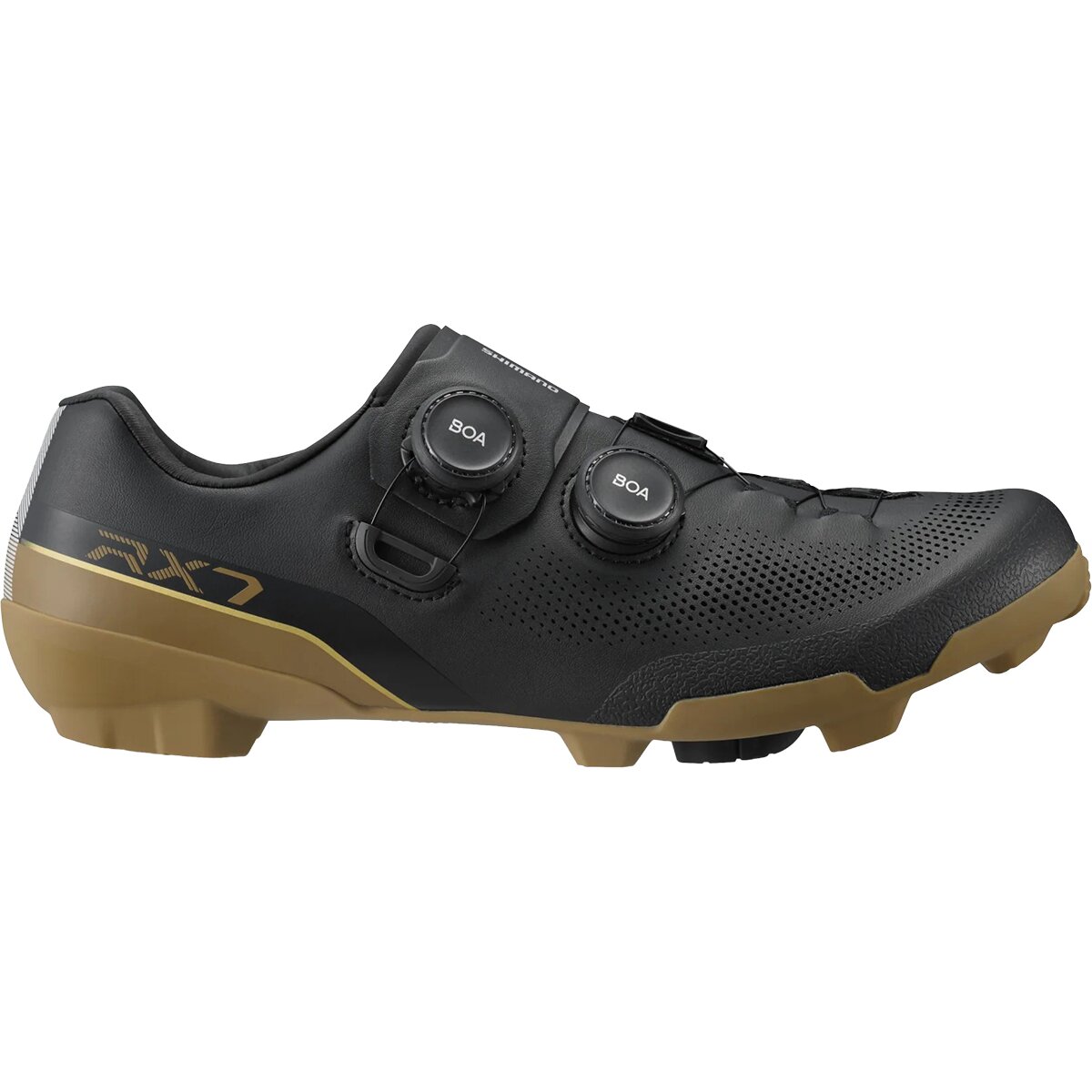 Image of Shimano RX710 Gravel Bike Shoe - Men's Black, 46.0