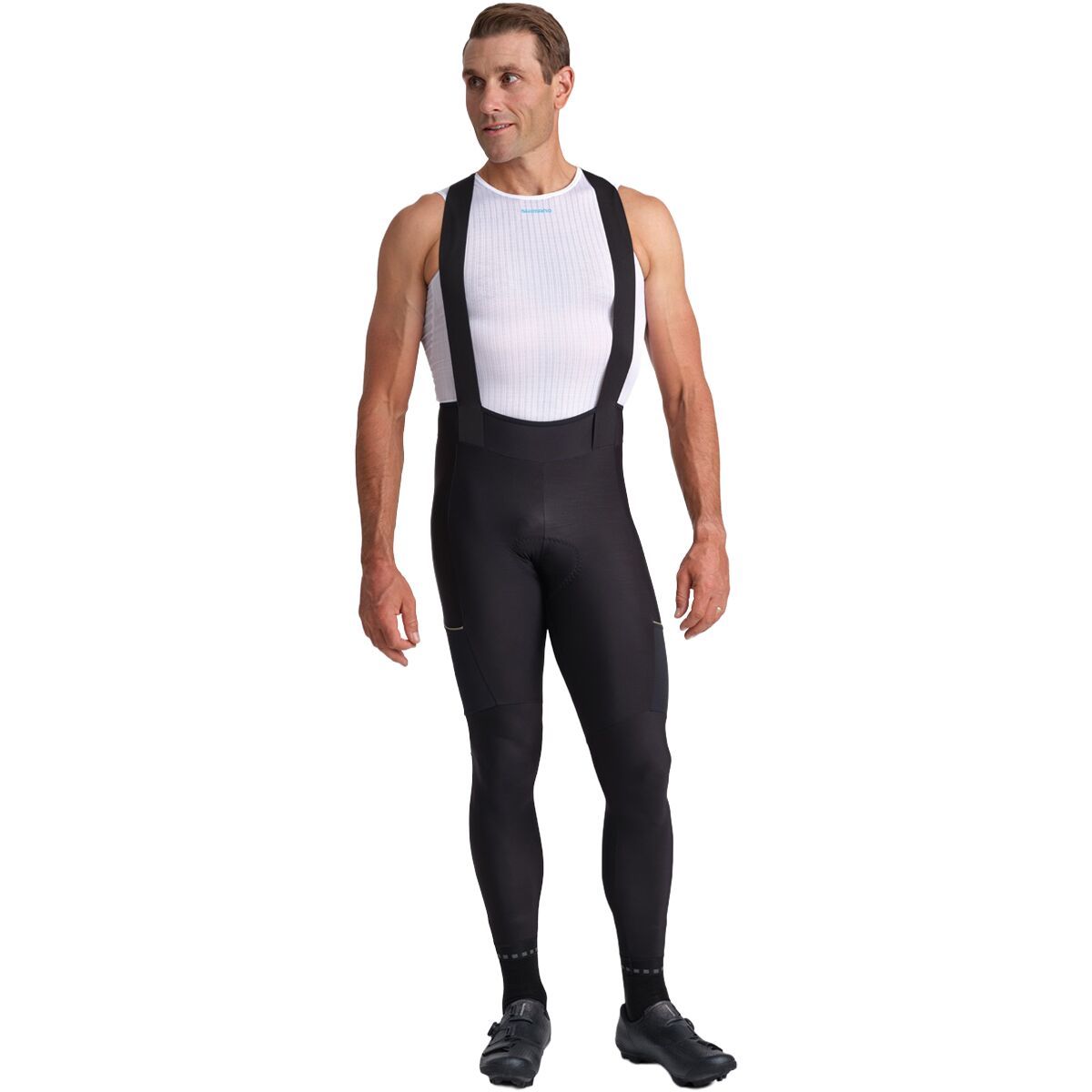 Image of Shimano Evolve Bib Tights - Men's Black, XXL