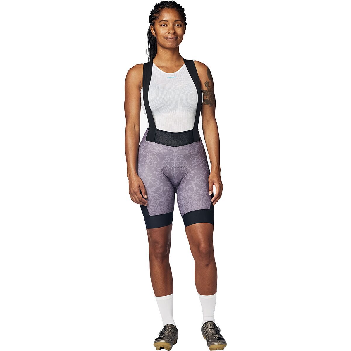Image of Shimano Evolve Corsa Printed Bib Short - Women's Brown, US M/EU L
