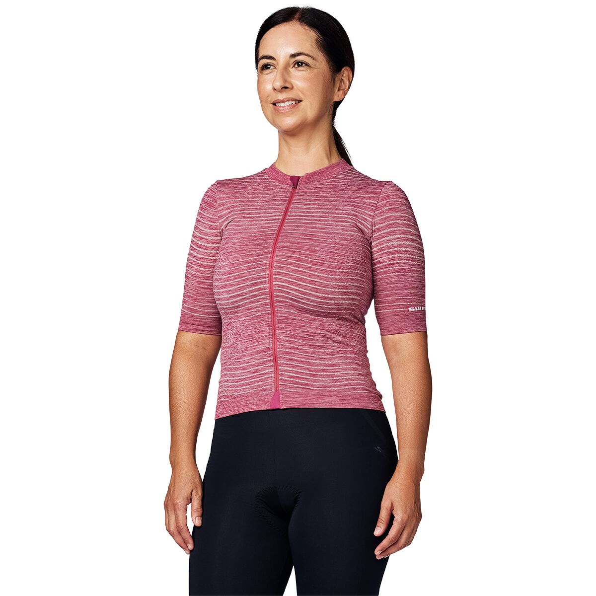 Image of Shimano Evolve Terra Seamless Short Sleeve Jersey - Women's Magenta, M/L