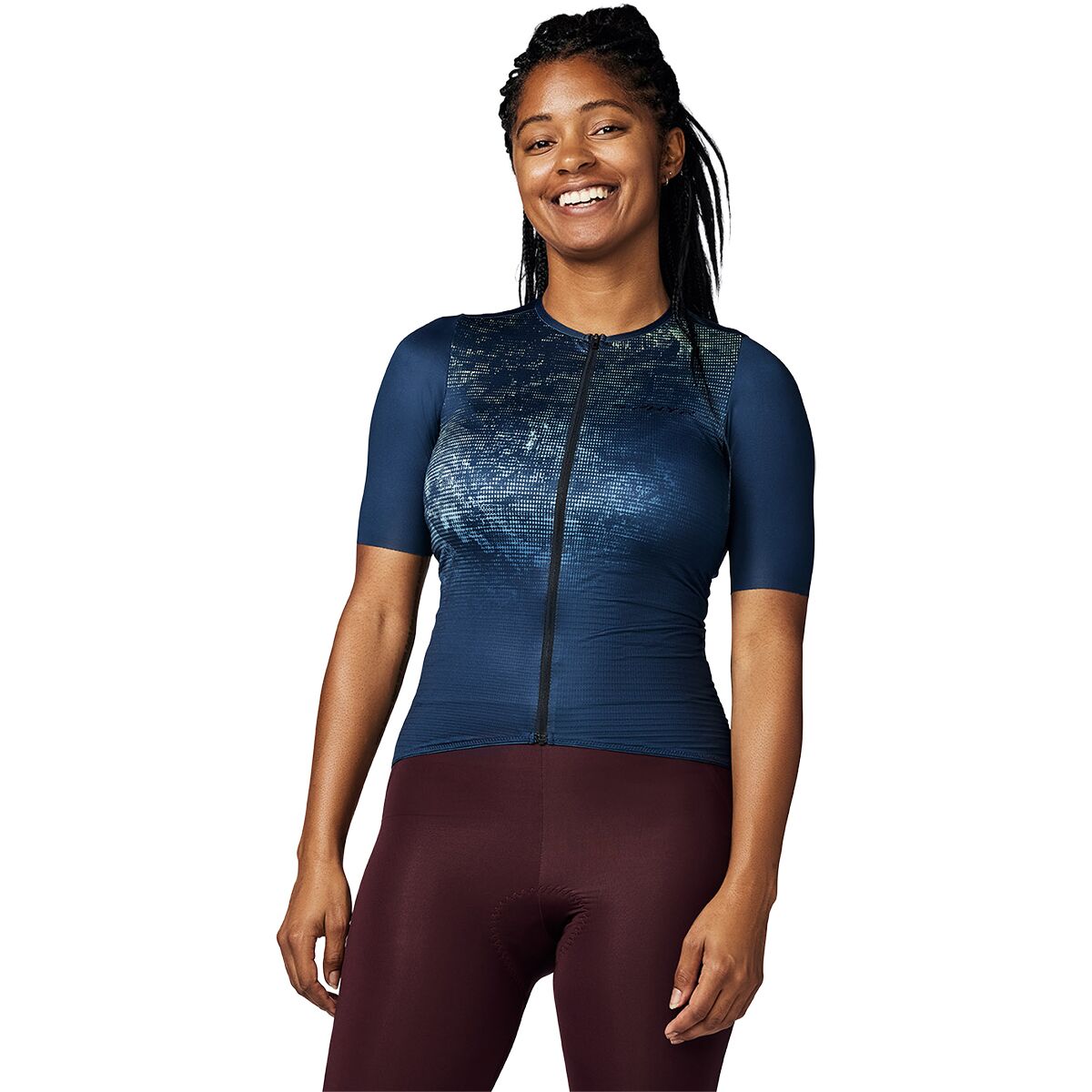 Image of Shimano S-Phyre Leggera Short Sleeve Jersey - Women's Navy Blue, S
