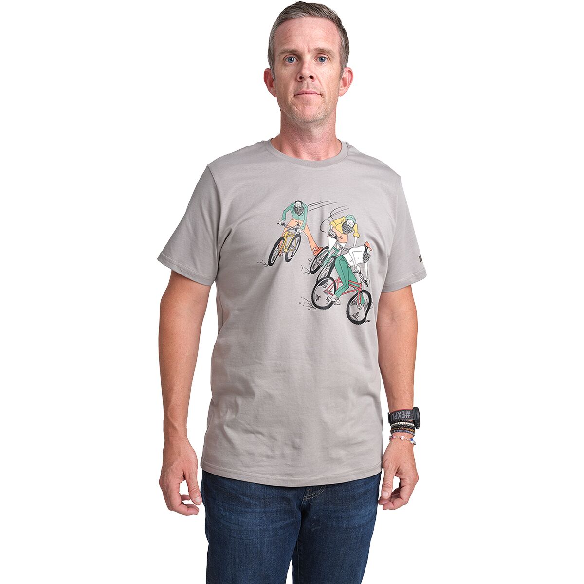 Image of Shimano Sentiero LTD T-Shirt - Men's Gray/Black, XXL