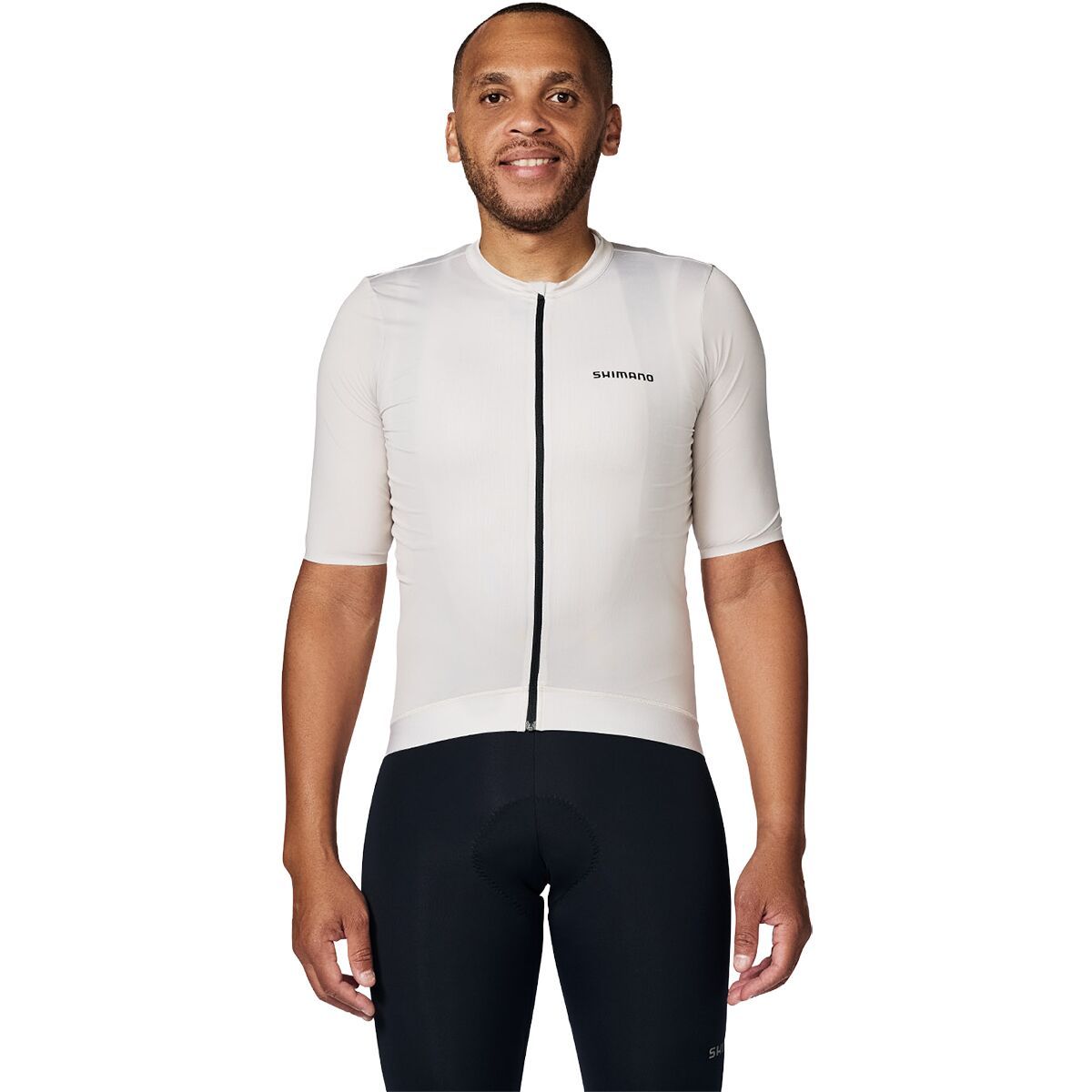 Image of Shimano Stile Short Sleeves Jersey - Men's Feather Beige, XL