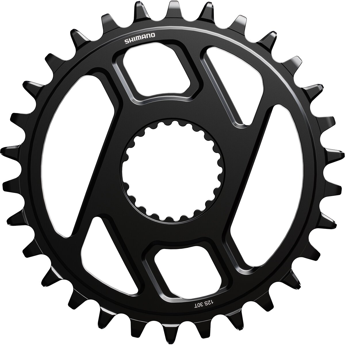 Image of Shimano Deore SM-CRM66 1x Chainring Black, 32t