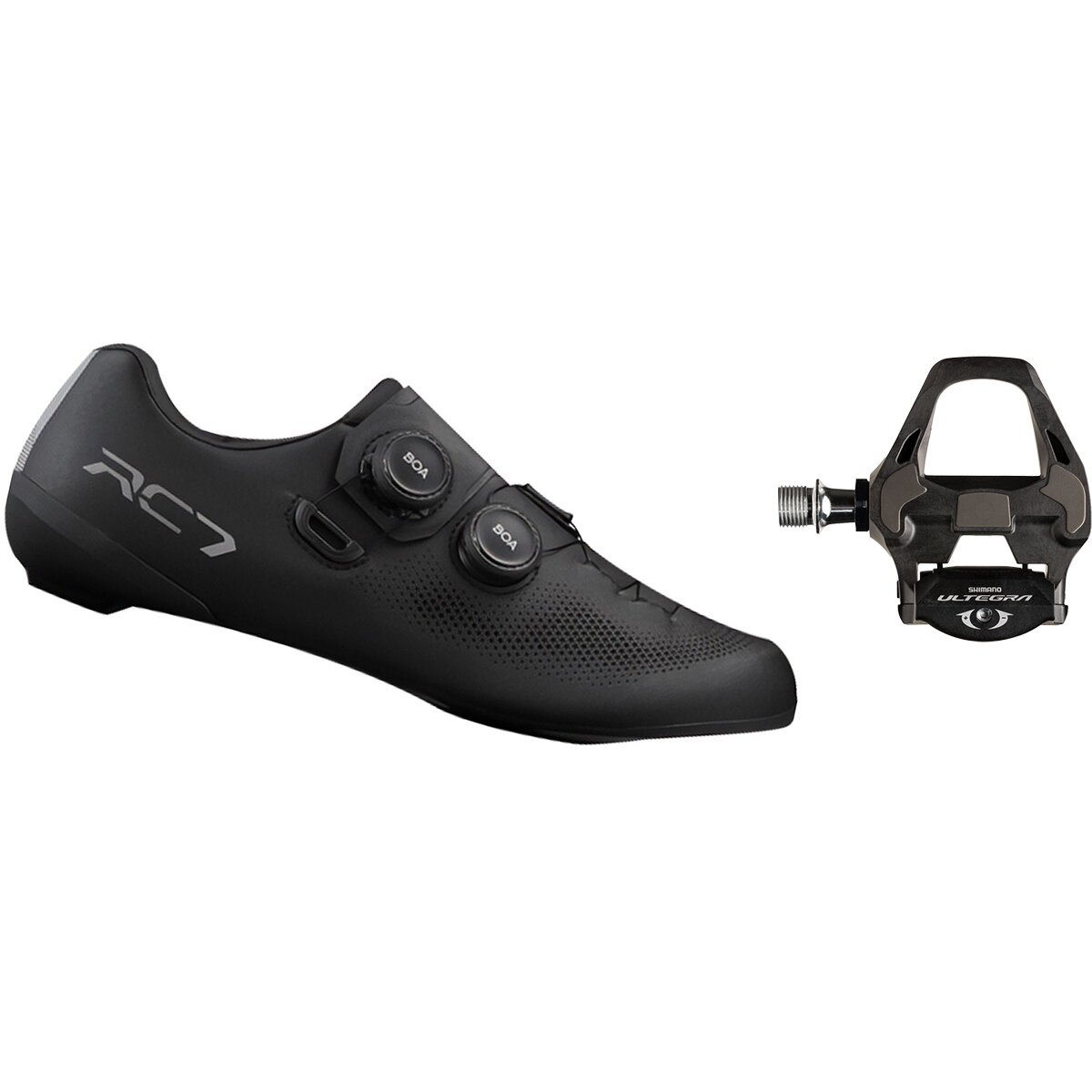 Image of Shimano RC703 + Ultegra PD-R8000 Shoe & Pedal Package Black, 42.0