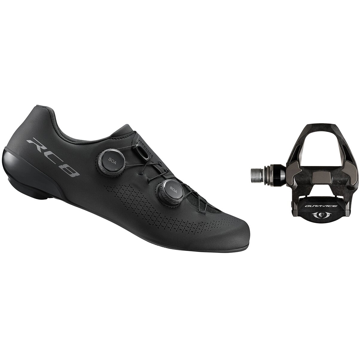 Image of Shimano RC810 + Dura-Ace PD-R9100 Shoe & Pedal Package Black, 44.0