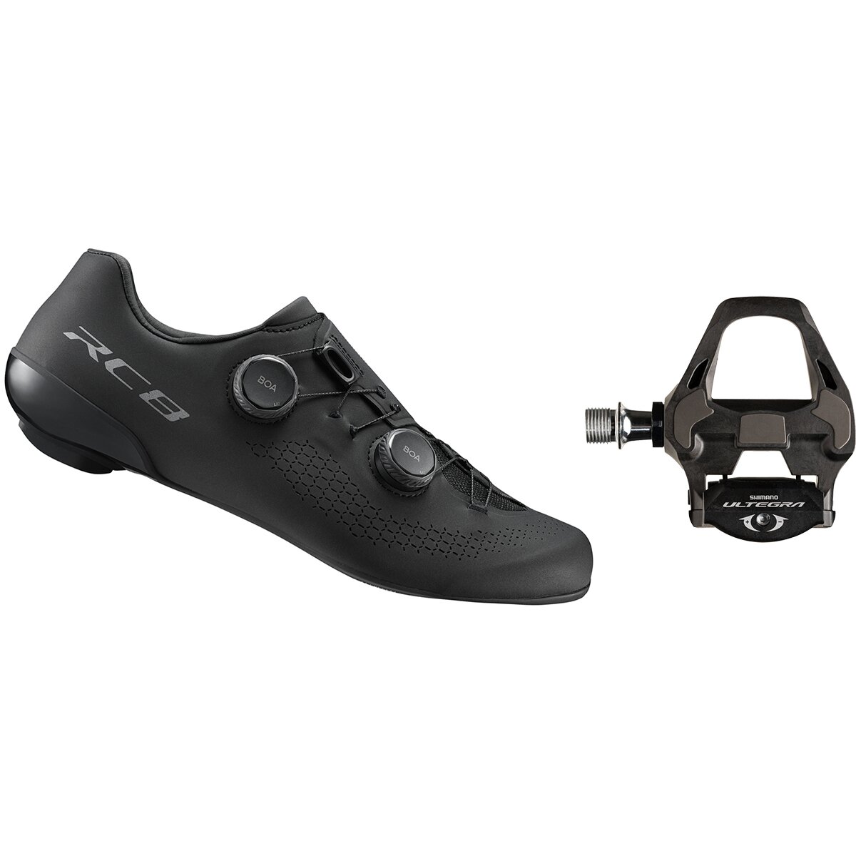 Image of Shimano RC810 + Ultegra PD-R8000 Shoe & Pedal Package Black, 44.0