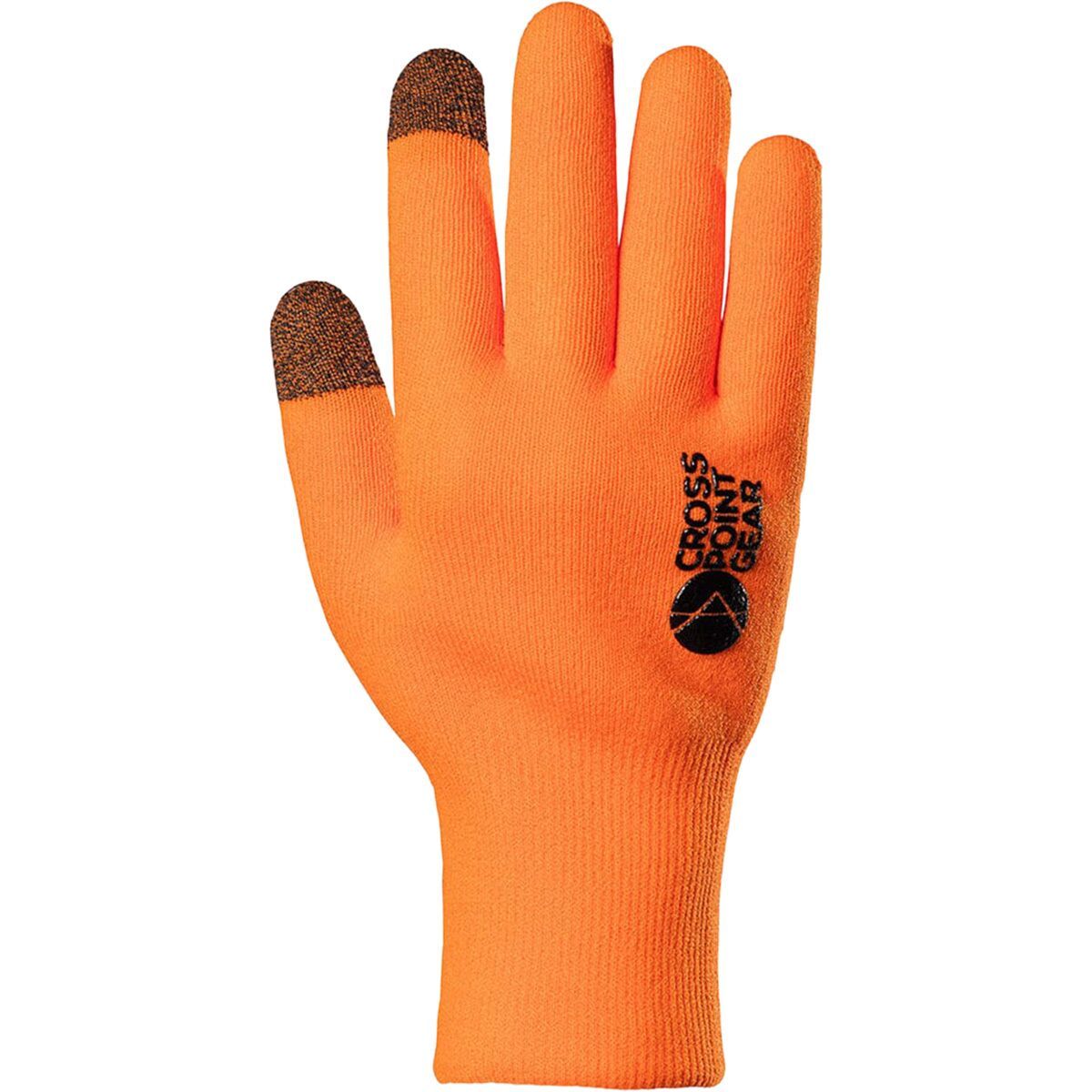 Image of Showers Pass Crosspoint Knit Waterproof Sport Glove Safety Orange, L