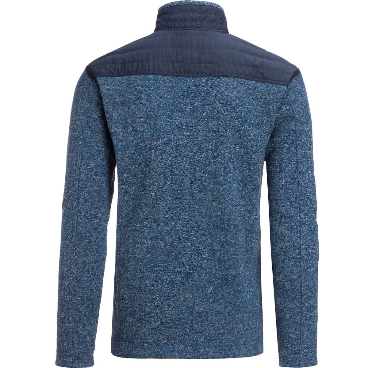 stoic nylon yoke sweater fleece jacket