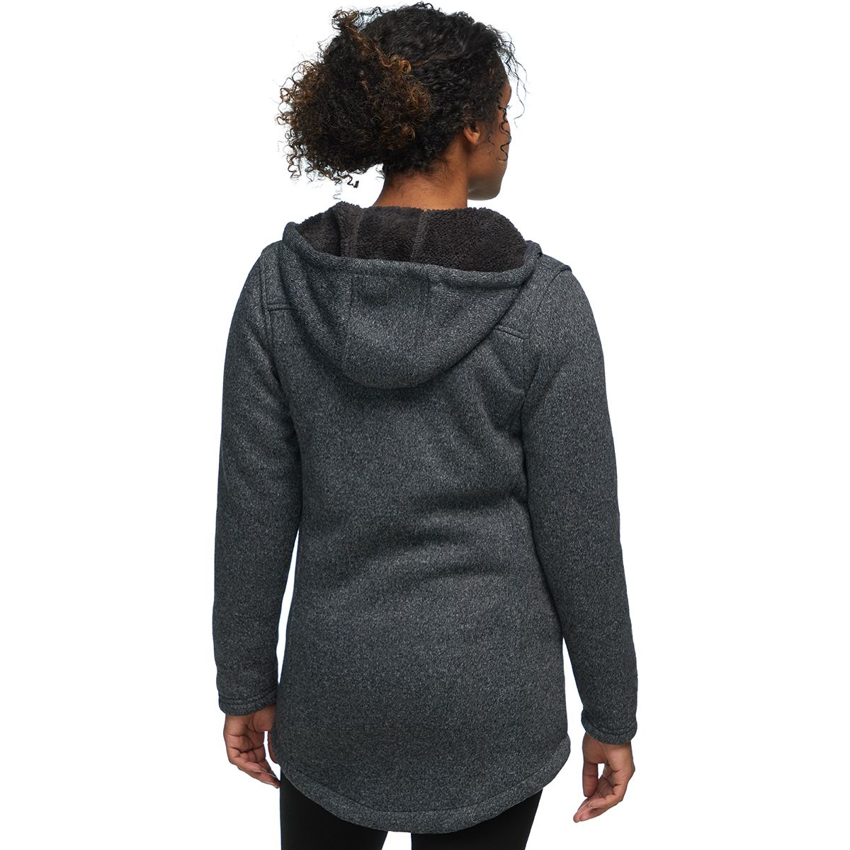 Stoic Sherpa Lined Hooded Sweater Fleece Jacket Women s Clothing