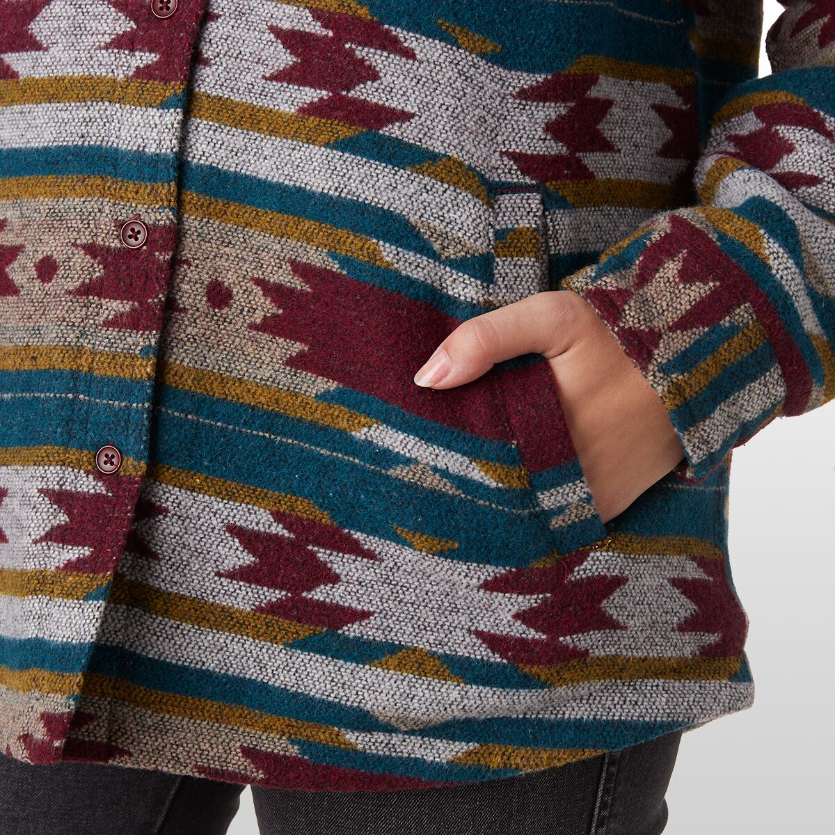 Stoic Printed Shirt Jacket - Women's