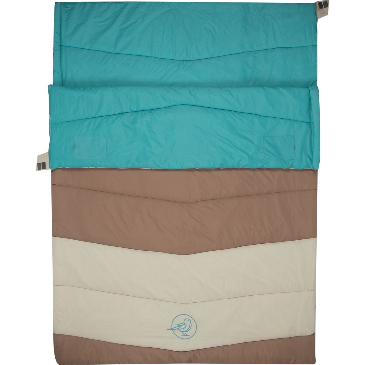 Stoic Groundwork Double Sleeping Bag: 20F Synthetic Oatmeal/Porcelain, One Size