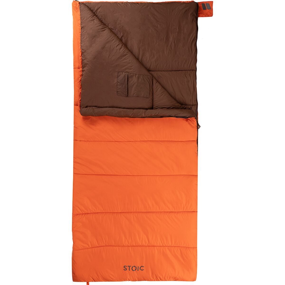 Stoic Groundwork Single Sleeping Bag: 20F Synthetic Tigerlily/Potting Soil, One Size