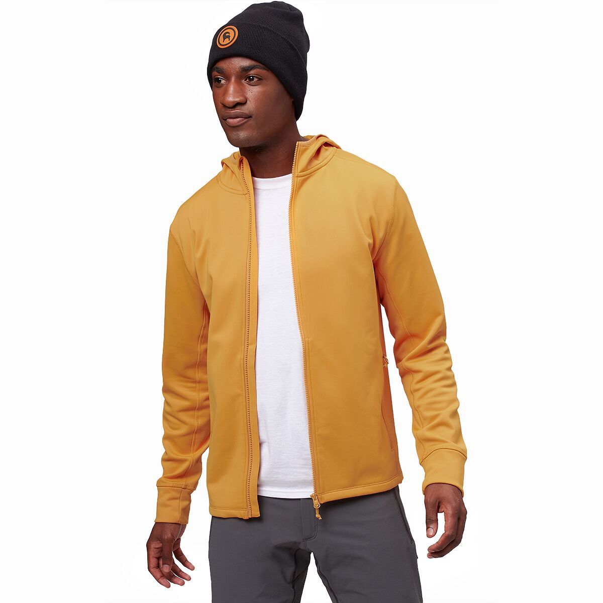 Stoic Tech Fleece Hooded Jacket - Men's Autumn Blaze, L