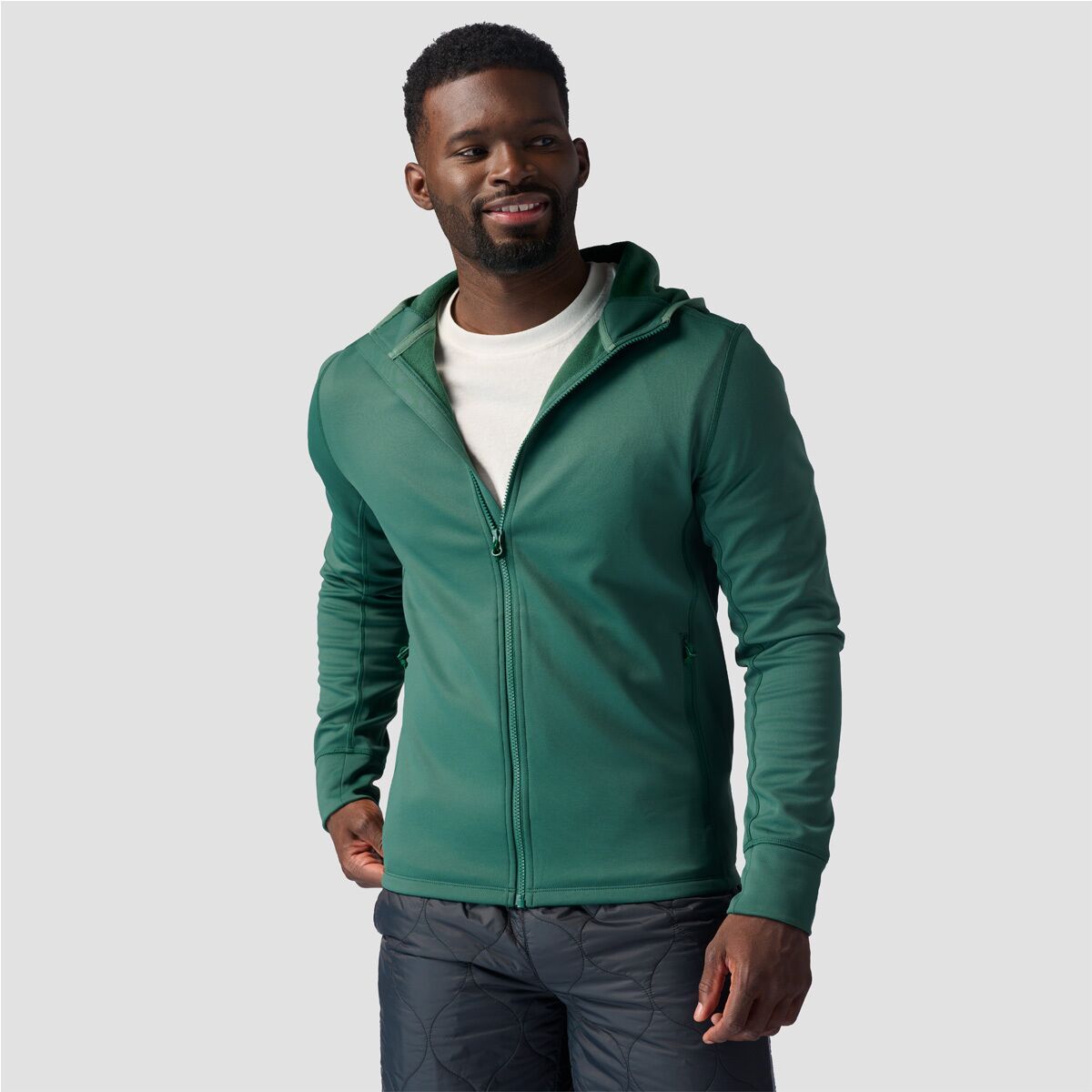 Stoic Tech Fleece Hooded Jacket - Men's Trekking Green, XXL