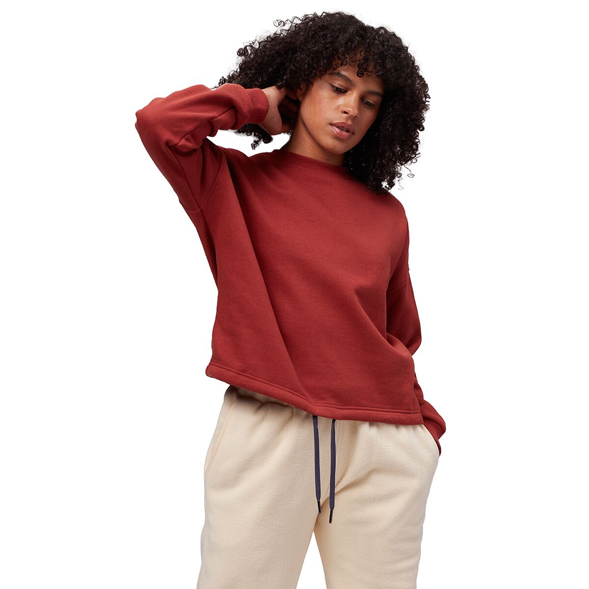 Stoic French Terry Crop Crewneck Hoodie - Women's