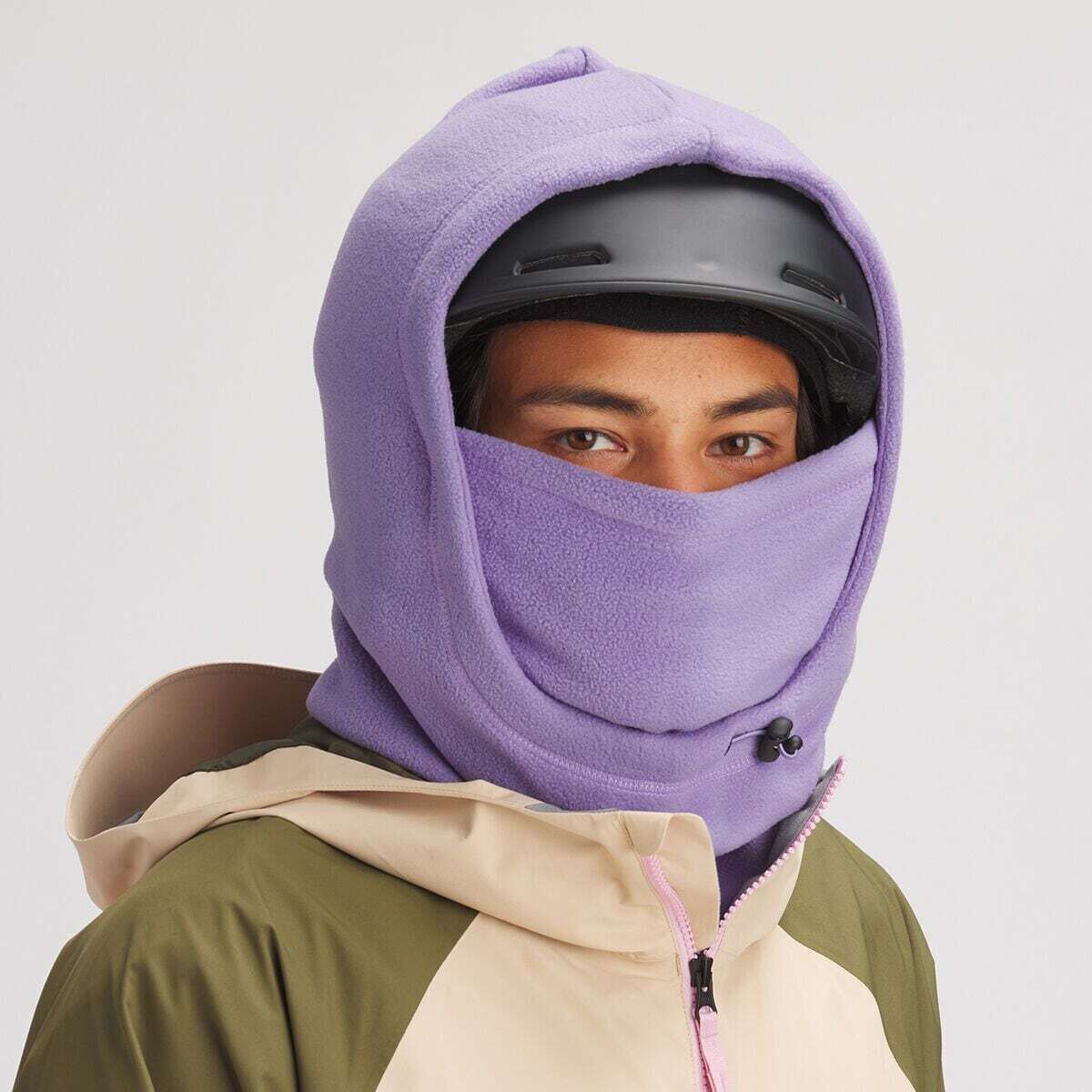 Stoic Polar Fleece Neck Balaclava Chalk Violet, One Size