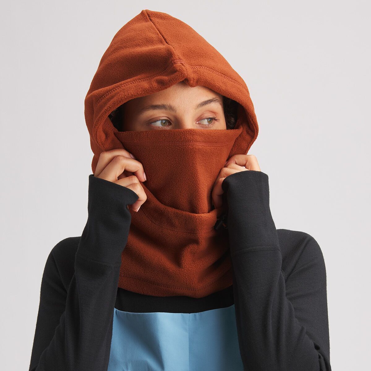 Stoic Polar Fleece Neck Balaclava Tortoise Shell, One Size