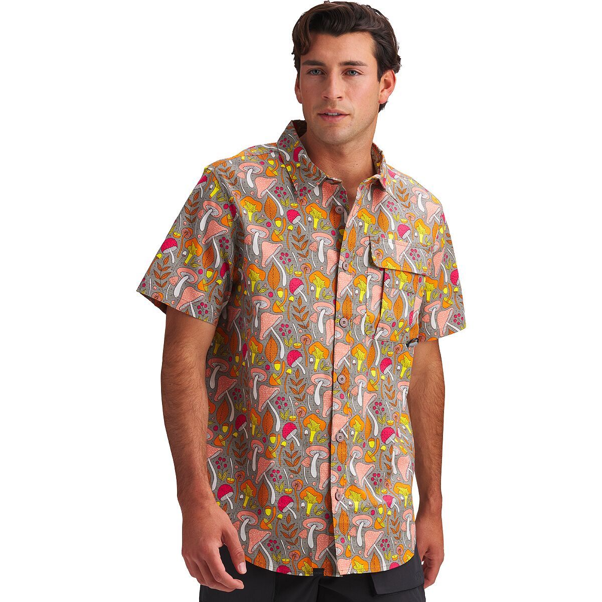 Stoic Button Up Shirt - Past Season - Men's Mushroom, XL