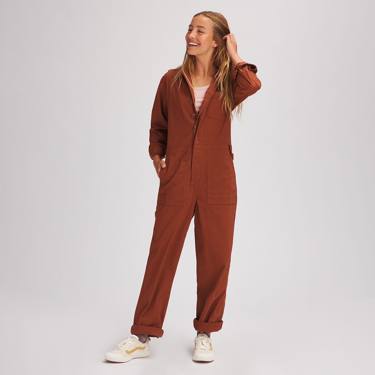 Stoic Long-Sleeve Jumpsuit - Women's Tortoise Shell, XL