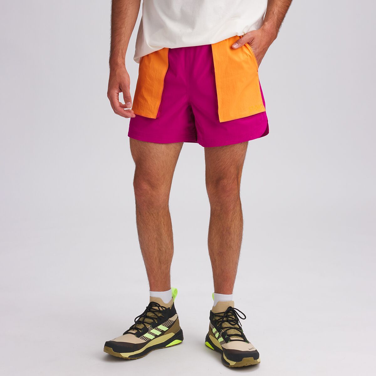 Stoic Desert Short - Past Season - Men's Festival Fuchisa/Oriole Pocket, M