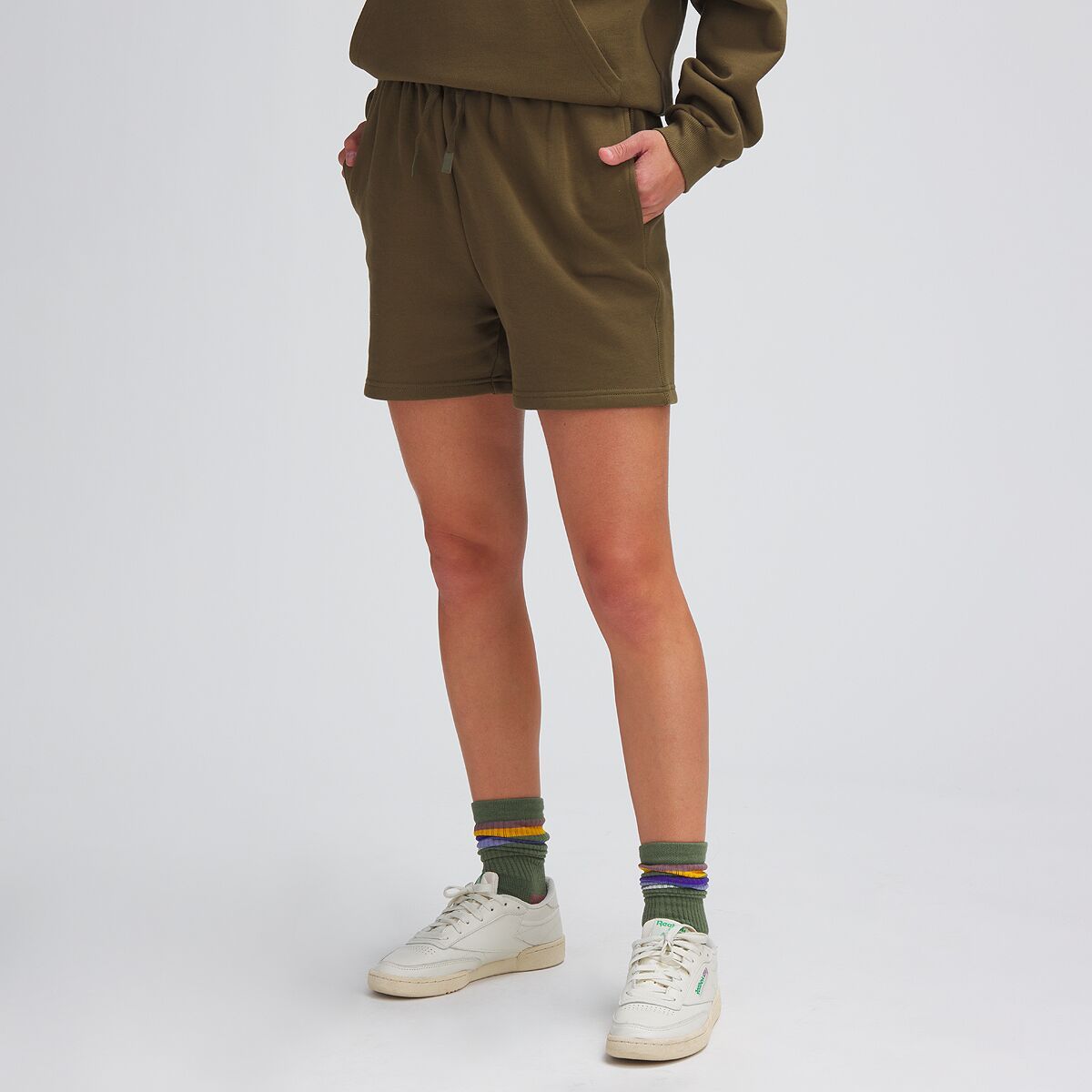 Stoic Sweat Short - Past Season - Women's Dark Olive, XL