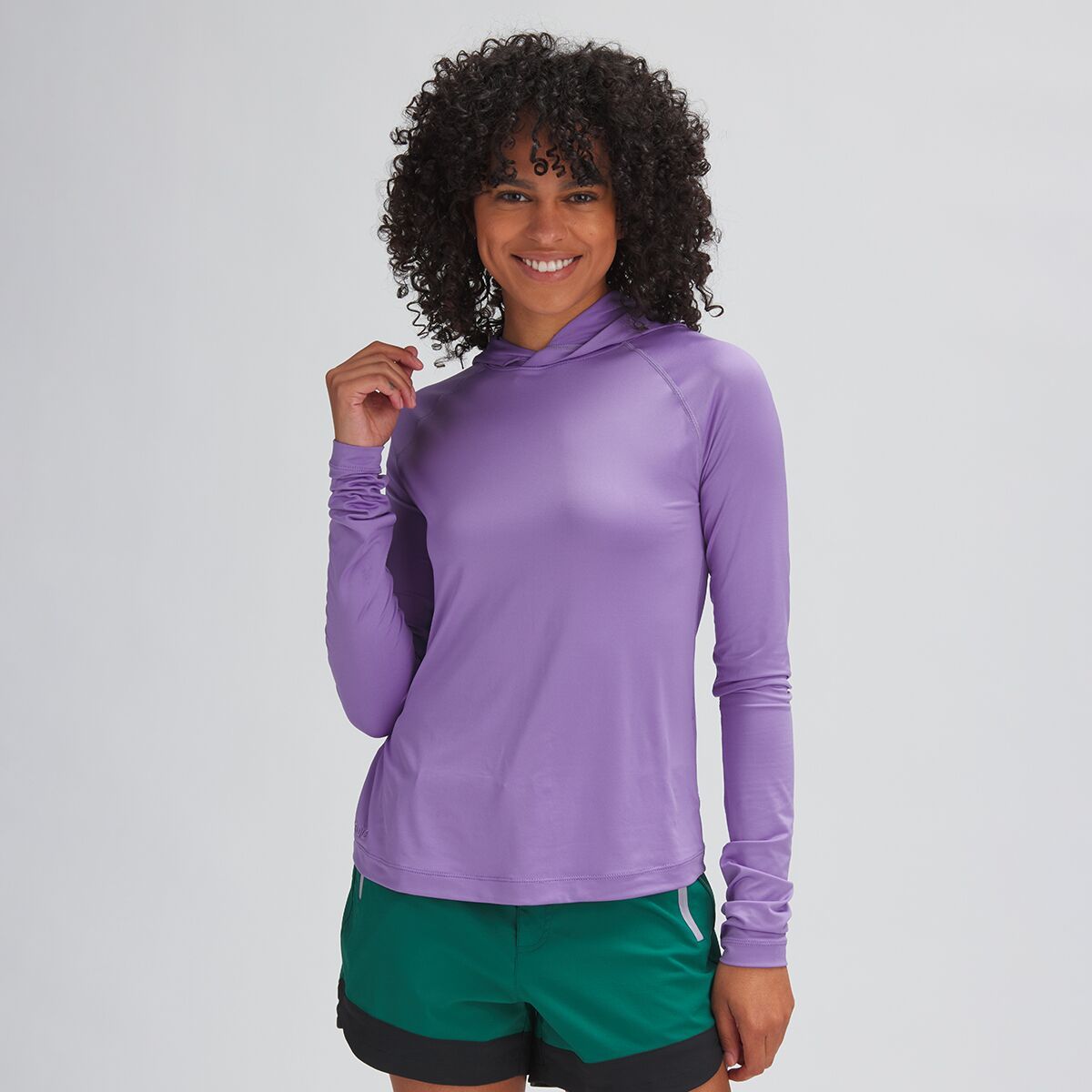 Stoic Venture UPF Sun Hoodie - Women's Chaulk Violet, XL
