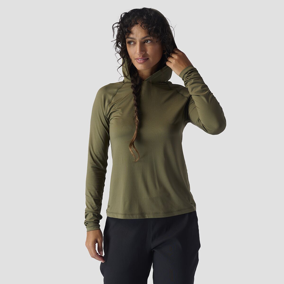 Stoic Venture UPF Sun Hoodie - Women's Olive Night, XL