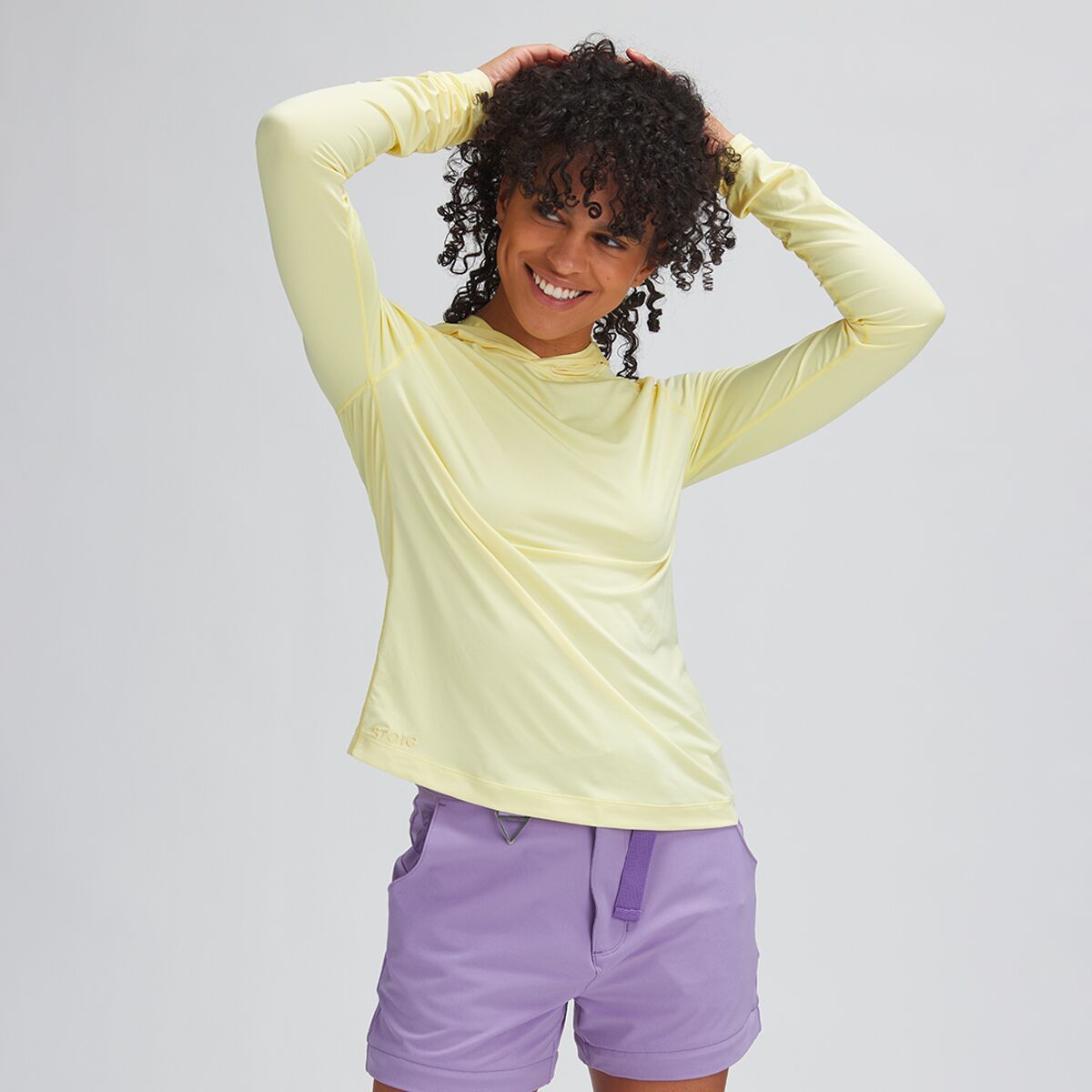 Stoic Venture UPF Sun Hoodie - Women's Pale Banana, XS