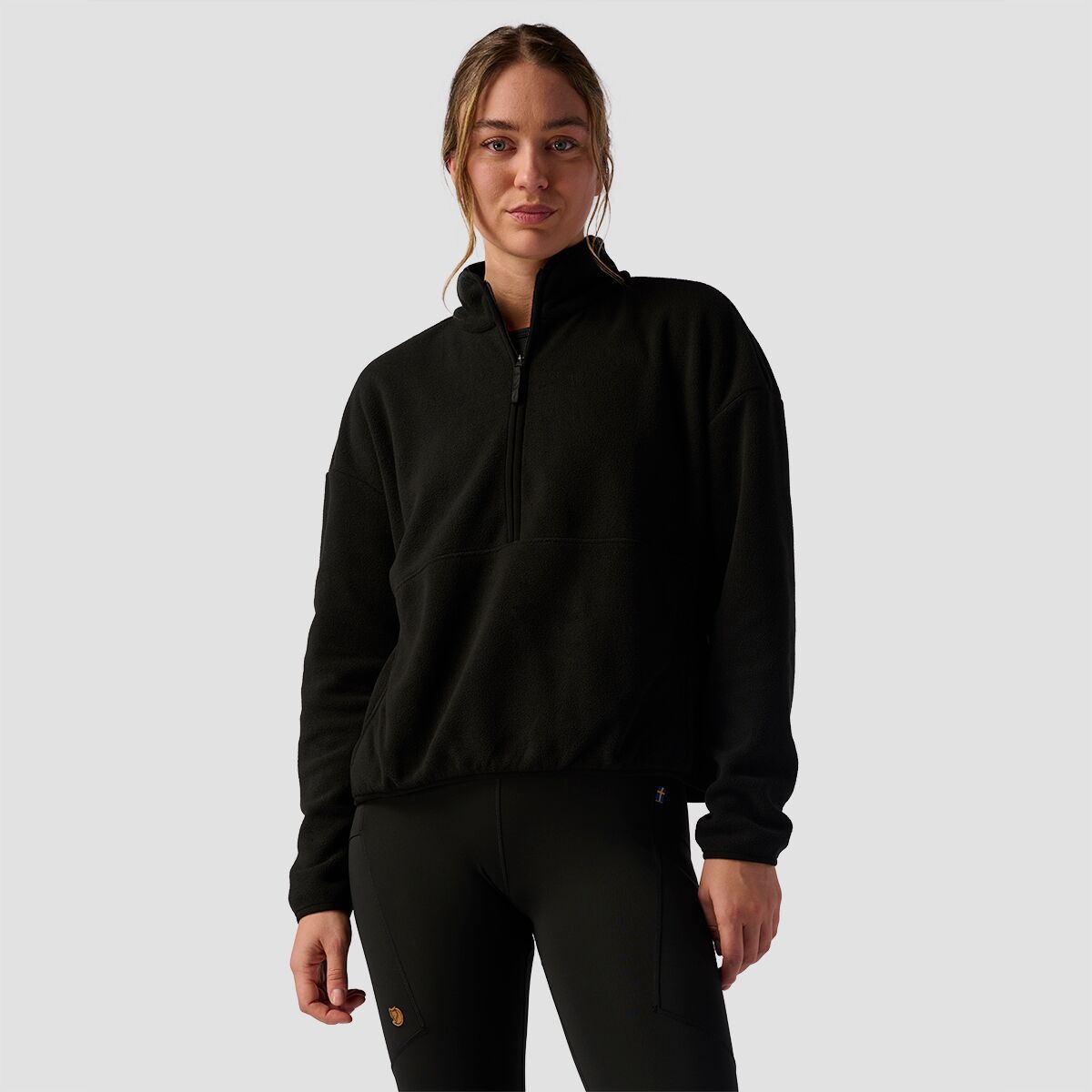 Stoic 1/4 Zip Micro Fleece Sweatshirt - Women's Black, XS