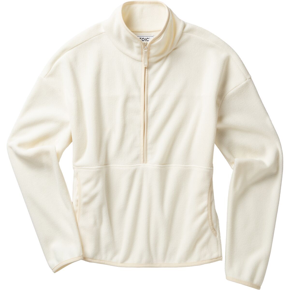 Stoic 1/4 Zip Micro Fleece Sweatshirt - Women's Egret, XS