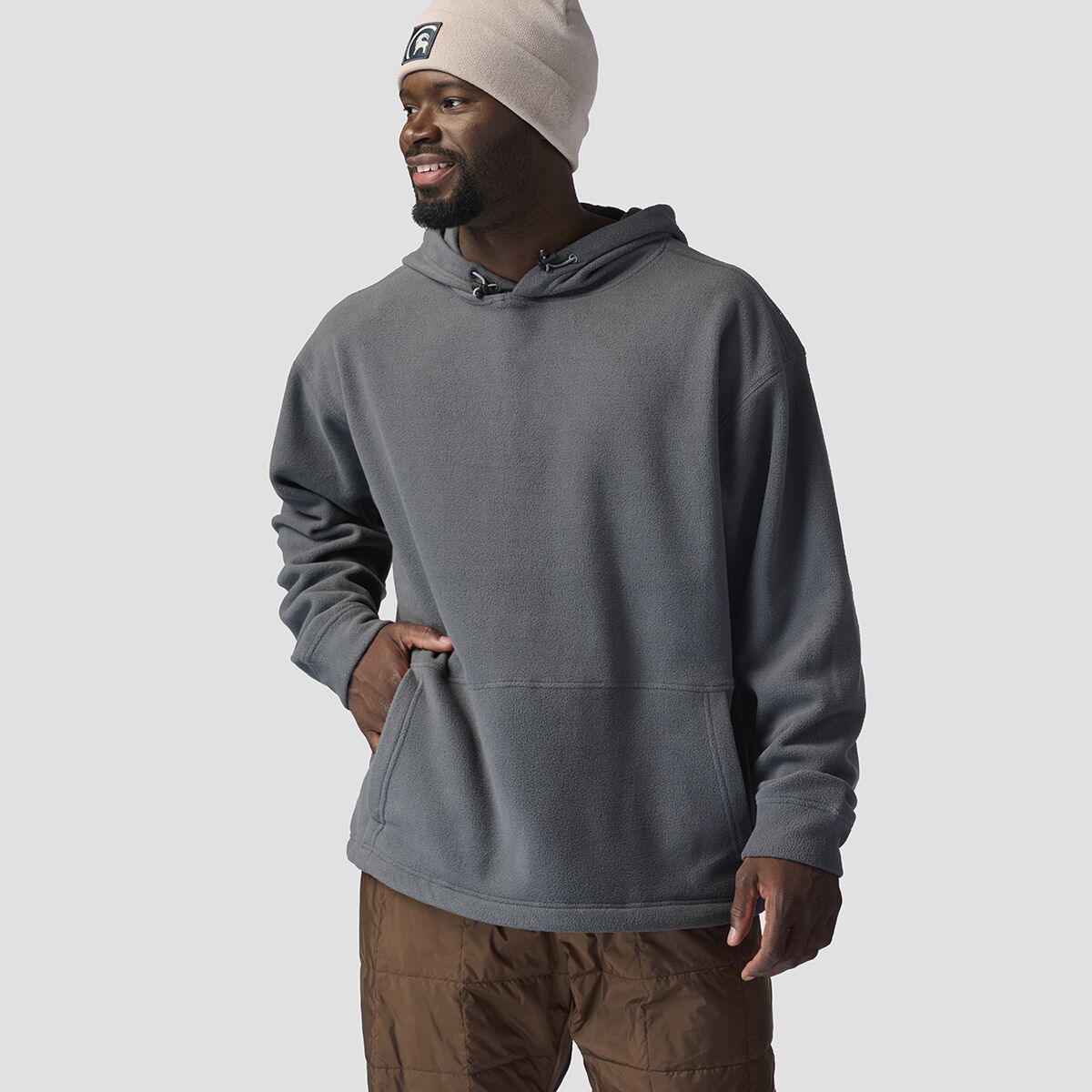 Stoic Micro Fleece Hoodie - Men's Iron Gate, XXL